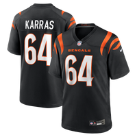 Cincinnati Bengals Ted Karras Nike Black Game Player Jersey