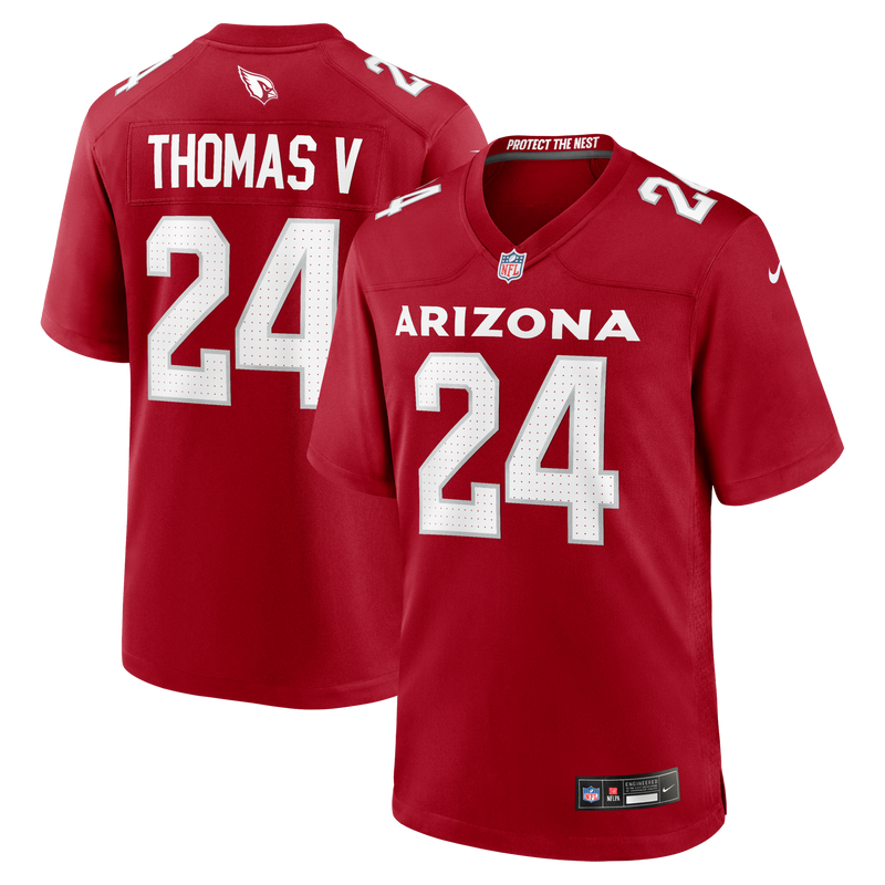 Arizona Cardinals Starling Thomas V Nike Cardinal Team Game Jersey