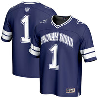 #1 BYU Cougars GameDay Greats Collegiate Football Fashion Jersey - Navy