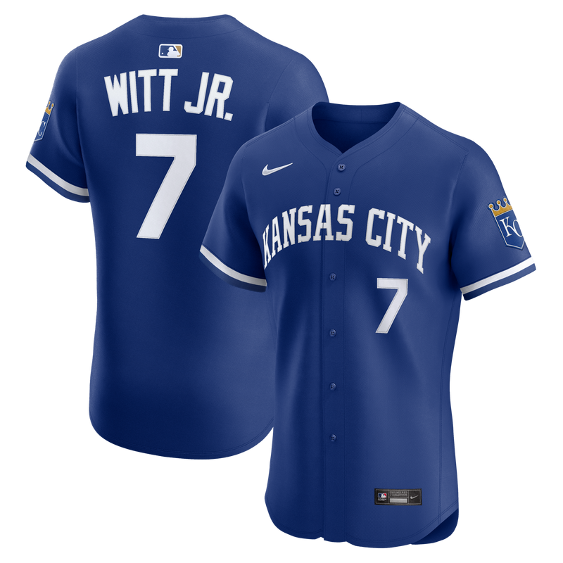 Kansas City Royals Bobby Witt Jr. Nike Royal Alternate 2 Elite Player Jersey