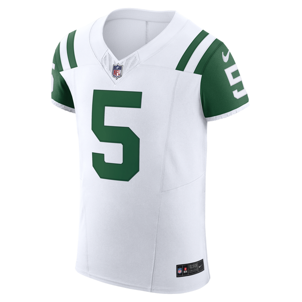 New York Jets Garrett Wilson Nike White Classic Alternate Vapor F.U.S.E. Elite Jersey
