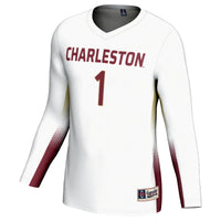 #1 Charleston Cougars GameDay Greats Lightweight Volleyball Jersey - White