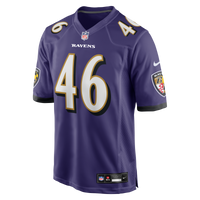 Baltimore Ravens Nick Moore Nike Purple Game Jersey