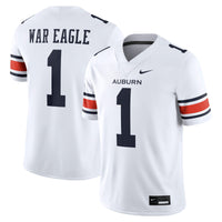 Auburn Tigers Nike Away Football Game Jersey - White