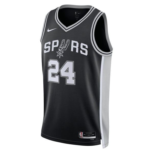 San Antonio Spurs Nike Icon Edition Swingman Jersey - Black - Devin Vassell