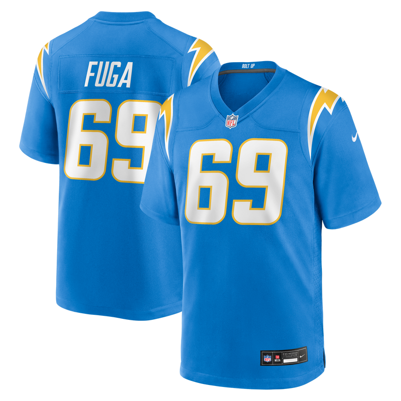 Los Angeles Chargers Josh Fuga Nike Powder Blue Team Game Jersey