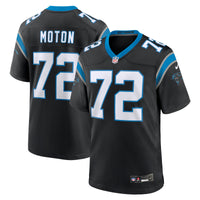 Carolina Panthers Taylor Moton Nike Black Team Game Jersey