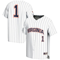 #1 Virginia Cavaliers GameDay Greats Lightweight Baseball Jersey - White