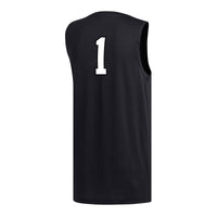 #1 Miami University RedHawks adidas Replica Basketball Jersey - Black
