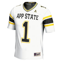 #1 Appalachian State Mountaineers GameDay Greats Endzone Football Jersey - White