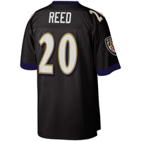Baltimore Ravens Ed Reed Mitchell & Ness Black Legacy Replica Jersey