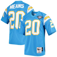Los Angeles Chargers 1994 Natrone Means Mitchell & Ness Powder Blue Authentic Throwback Retired Player Jersey