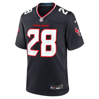 Houston Texans Joe Mixon Nike Navy Game Jersey