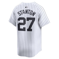 New York Yankees Giancarlo Stanton Nike White Home Limited Player Jersey