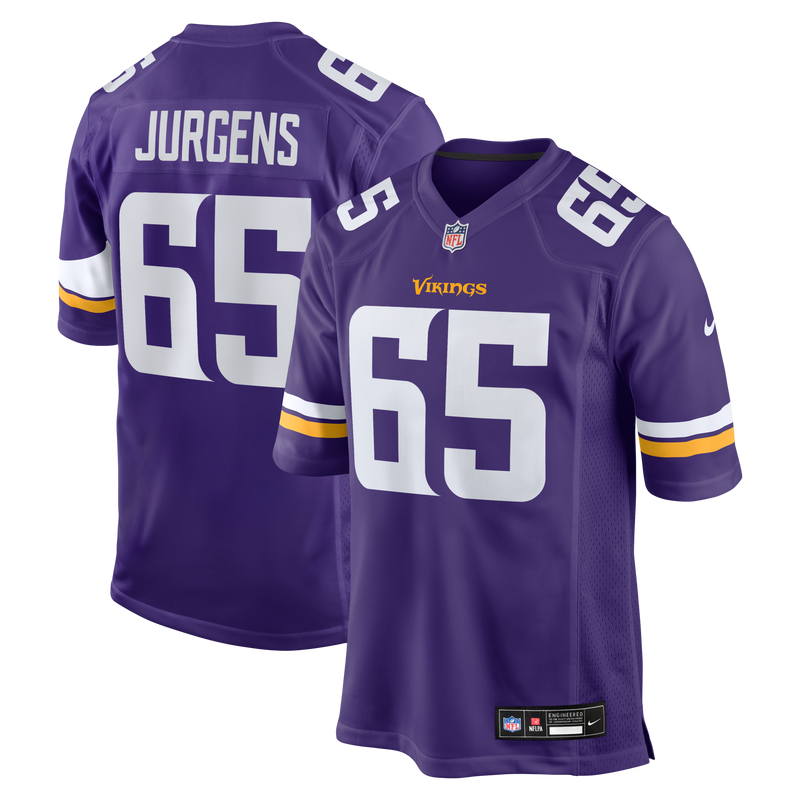 Minnesota Vikings Michael Jurgens Nike Purple Game Jersey