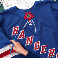 New York Rangers Fanatics Royal Home Authentic Pro Custom Jersey