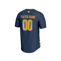 West Virginia Mountaineers GameDay Greats Collegiate Soccer NIL Pick-A-Player Fashion Jersey - Navy/Gold
