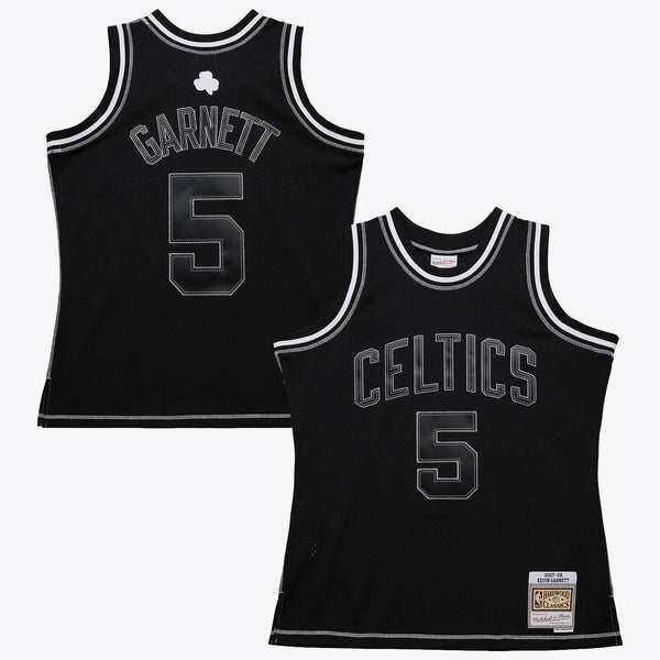 Boston Celtics Mitchell & Ness Kevin Garnett 2007 Contrast 2K Swingman Jersey - Black
