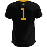 GameDay Greats Black Missouri Tigers Lightweight Soccer Fashion Jersey