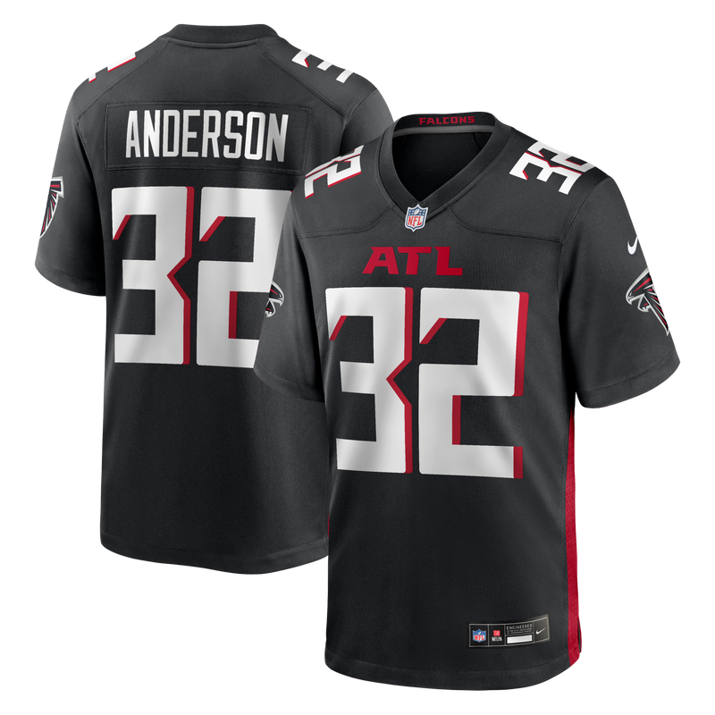 Atlanta Falcons Jamal Anderson Nike Black Game Retired Player Jersey