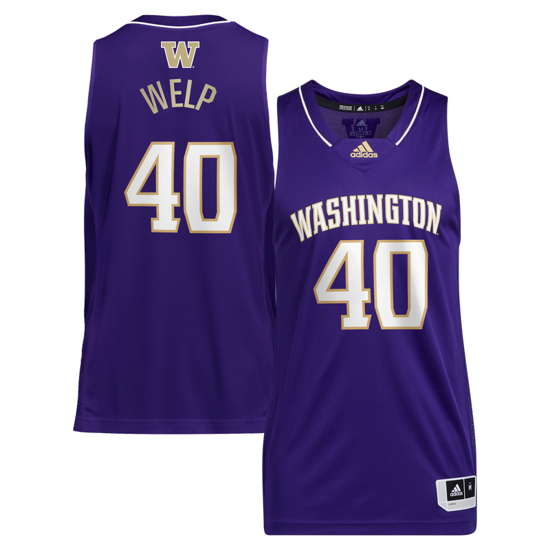 Chris Welp Washington Huskies adidas Retired Player Jersey - Purple