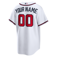 Atlanta Braves Nike White Home Replica Custom Jersey
