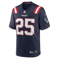 New England Patriots Marcus Jones Nike Navy Game Player Jersey
