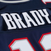 New England Patriots Tom Brady Mitchell & Ness Navy Super Bowl XXXVI Authentic Throwback Jersey