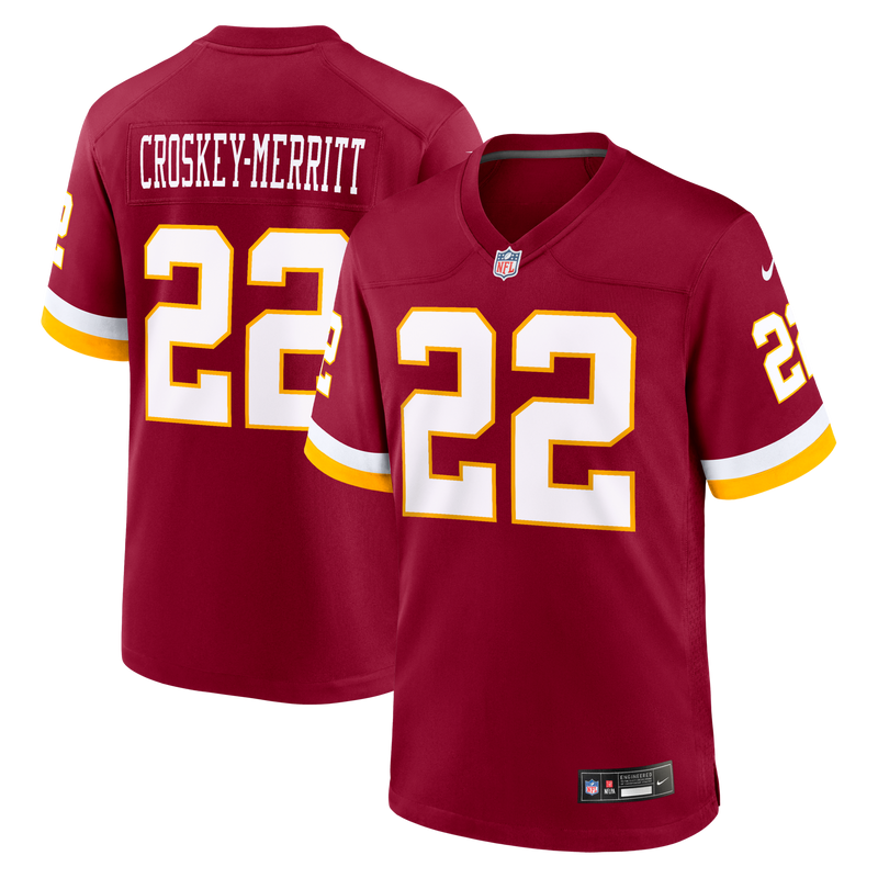 Washington Commanders Jacory Croskey-Merritt Nike Burgundy Game Jersey