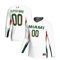 Miami Hurricanes GameDay Greats NIL Lightweight Volleyball Jersey - White