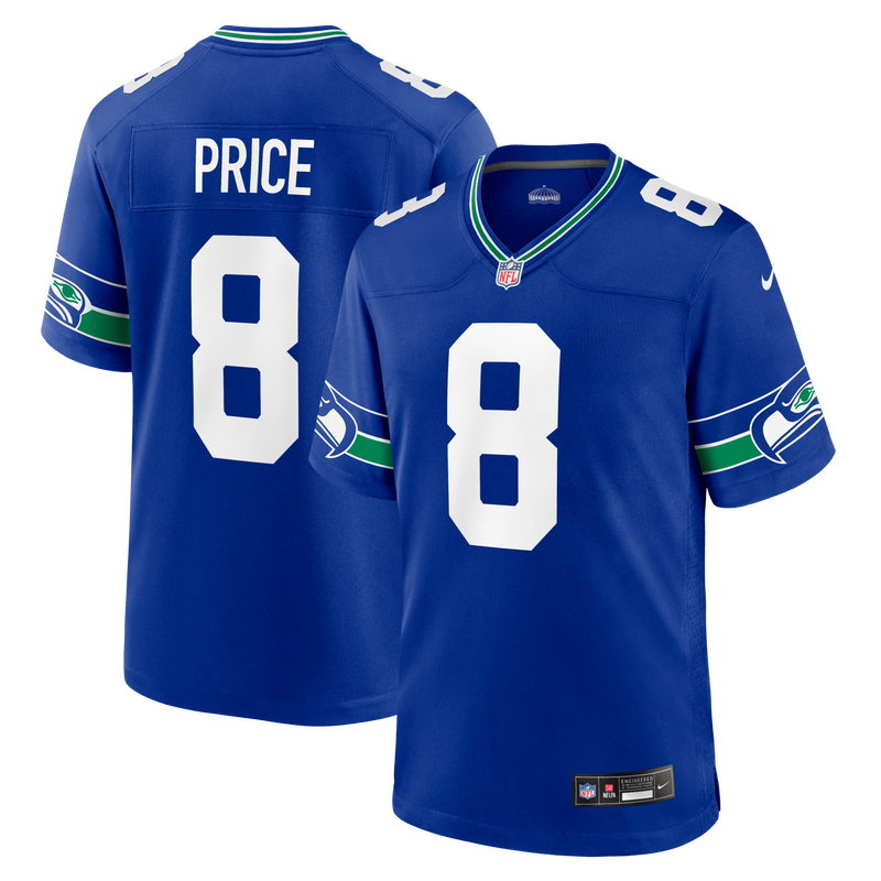 Seattle Seahawks Jadarian Price Nike Royal Alternate Game Jersey