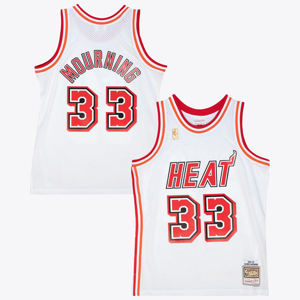 Miami Heat Mitchell & Ness Alonzo Mourning 1996 Authentic Jersey - White