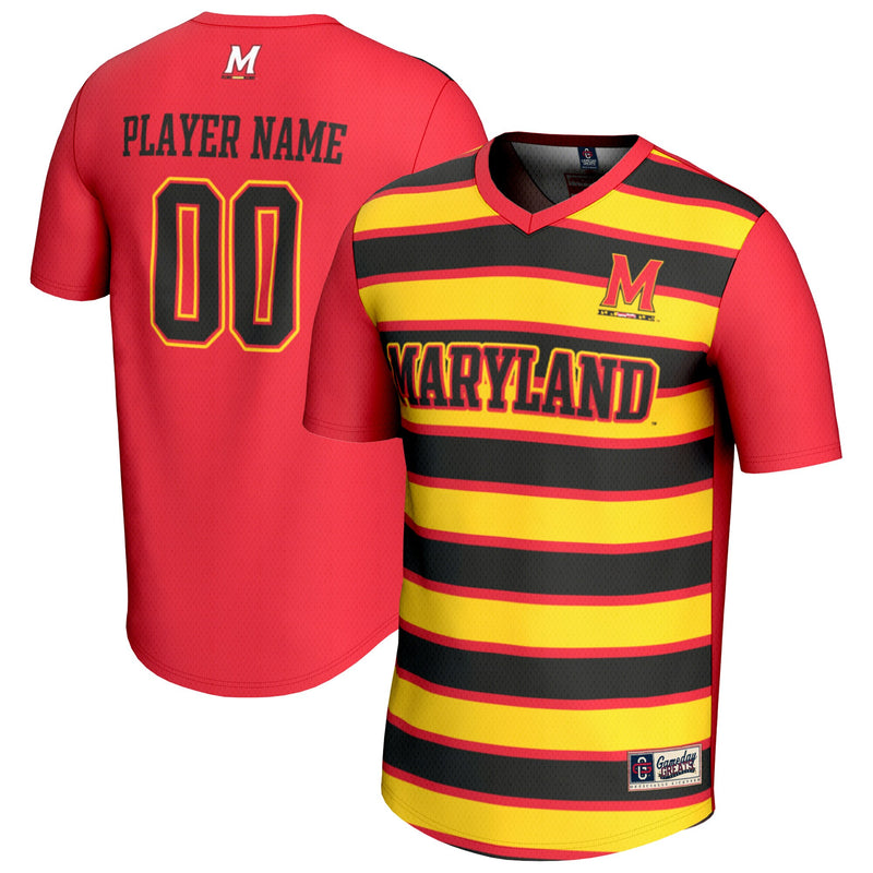 Maryland Terrapins GameDay Greats Soccer NIL Pick-A-Player Fashion Jersey - Red