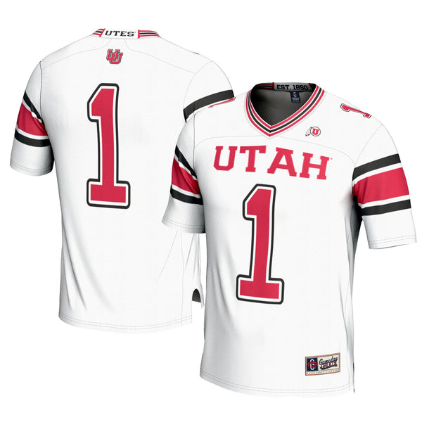 #1 Utah Utes GameDay Greats Football Jersey - Cardinal