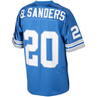 Detroit Lions 1993 Barry Sanders Mitchell & Ness Blue Authentic Throwback Retired Player Jersey