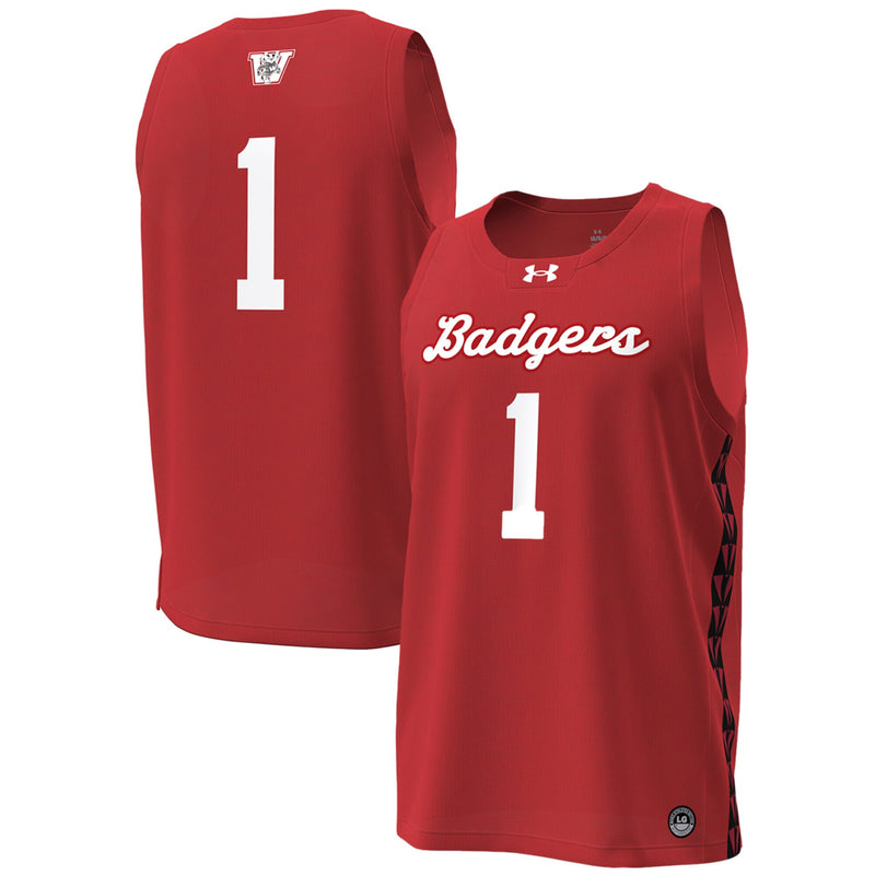#1 Wisconsin Badgers Under Armour Special Game Replica Basketball Jersey - Red