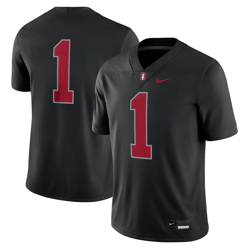 #1 Stanford Cardinal Nike Alternate Game Jersey - Black