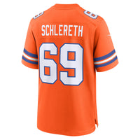 Denver Broncos Mark Schlereth Nike Orange Retired Player Alternate Game Jersey