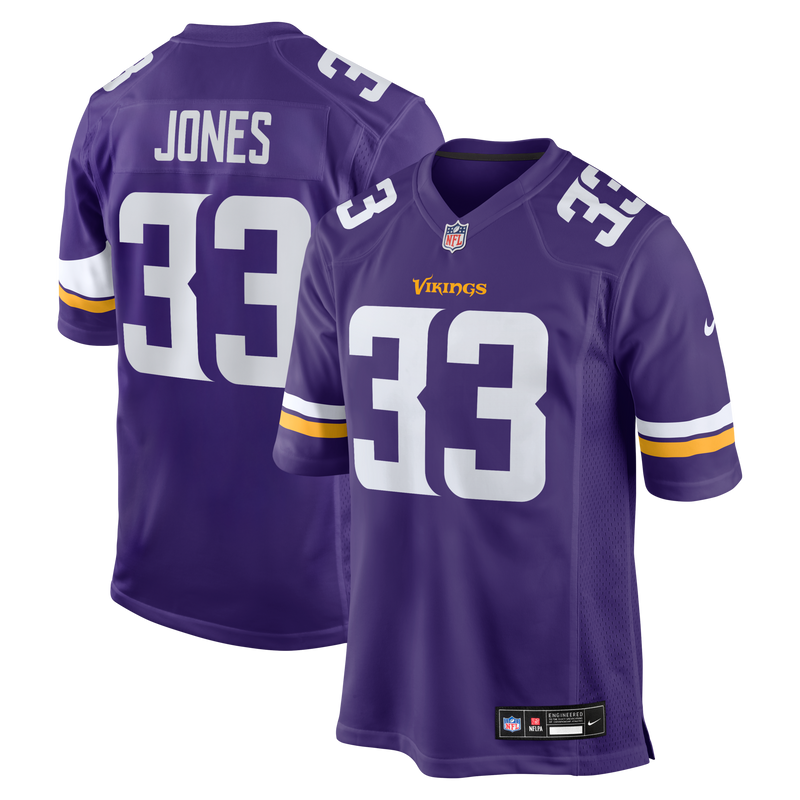 Minnesota Vikings Aaron Jones Nike Purple Game Player Jersey