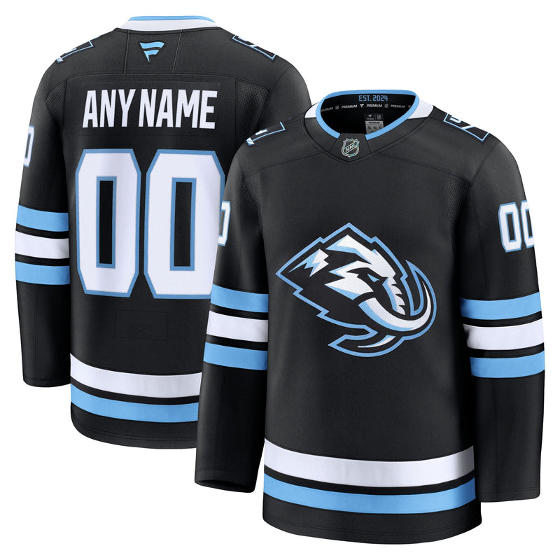 Utah Mammoth Fanatics Black Home Premium Custom Jersey