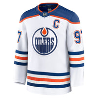 Edmonton Oilers Connor McDavid Fanatics White Away Premium Jersey