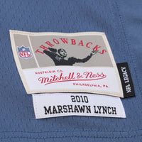 Seattle Seahawks Marshawn Lynch Mitchell & Ness Blue 2010 Legacy Throwback Replica Jersey