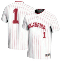 #1 Alabama Crimson Tide GameDay Greats Lightweight Softball Fashion Jersey - White