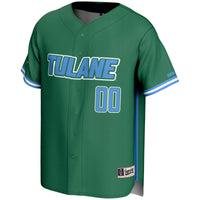 Tulane Green Wave GameDay Greats NIL Pick-A-Player Lightweight Baseball Jersey - Green