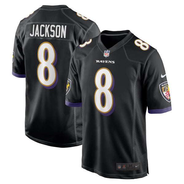 Baltimore Ravens Lamar Jackson Nike Black Alternate Game Jersey