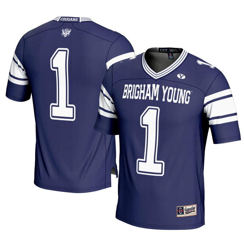 #1 BYU Cougars GameDay Greats Football Jersey - Cardinal