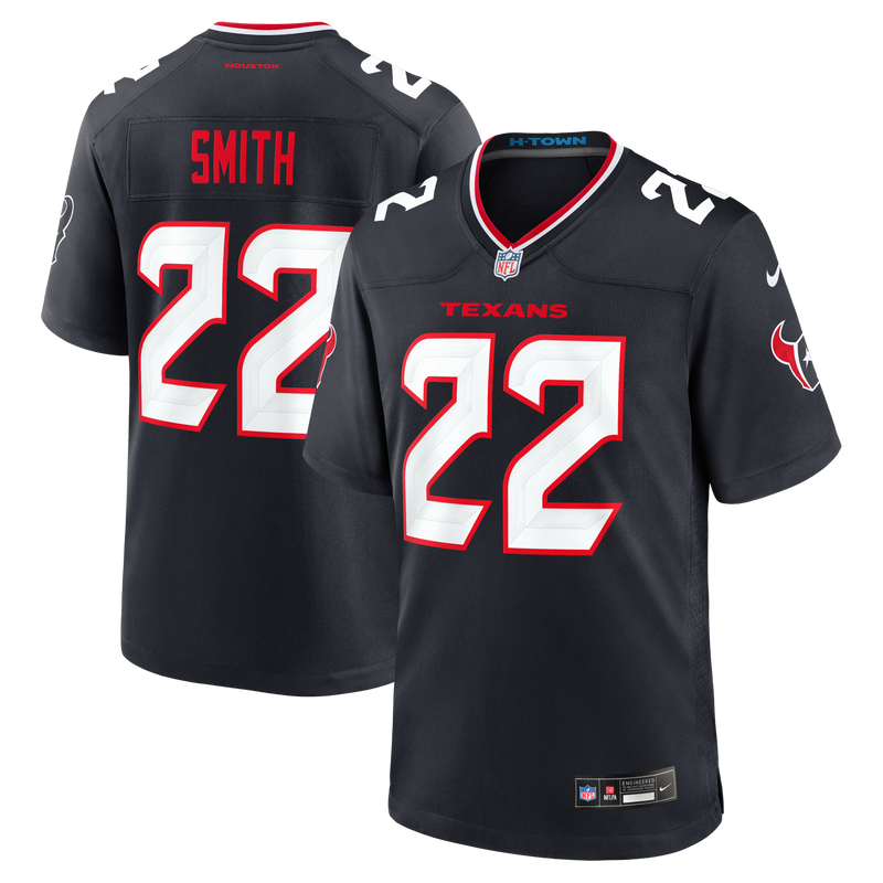 Houston Texans Jaylin Smith Nike Navy Team Game Jersey