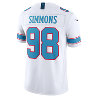 Tennessee Titans Jeffery Simmons Nike White Vapor F.U.S.E. Stitched Limited Jersey