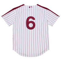 Philadelphia Phillies Jimmy Rollins Mitchell & Ness White 2003 Cooperstown Collection Authentic Jersey