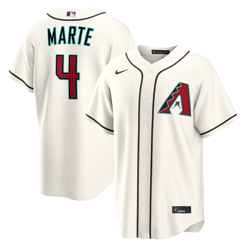 Arizona Diamondbacks Ketel Marte Nike Cream Home Replica Jersey